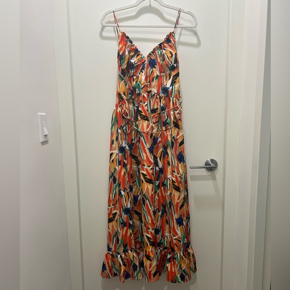 Commense Milticolor Midi Dress, Large - Picture 3 of 5